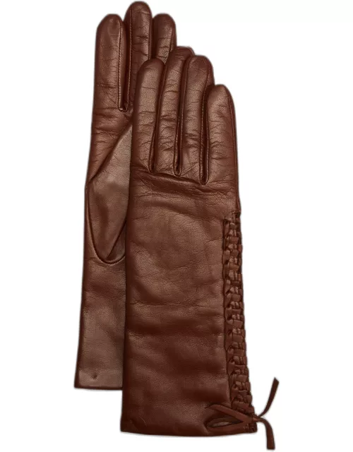 Side Stitch Cashmere & Leather Glove