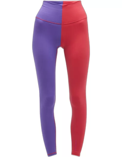 Hot Red and Electric Purple TLC Two-Tone Legging