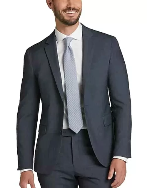 Awearness Kenneth Cole AWEAR-TECH Slim Fit Men's Suit Navy Tic