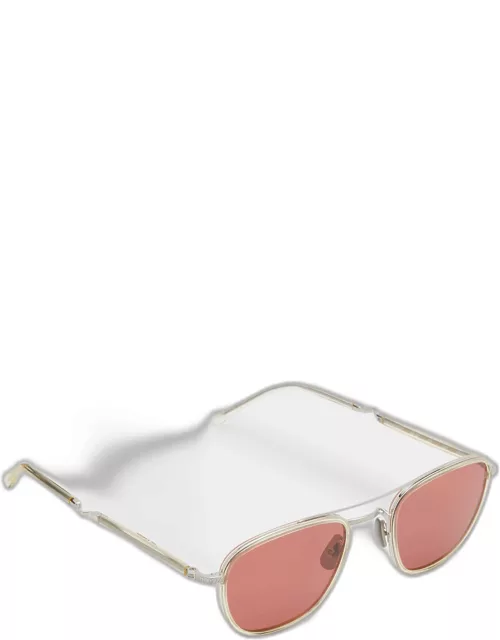 Men's Price S Double Bridge Aviator Sunglasse