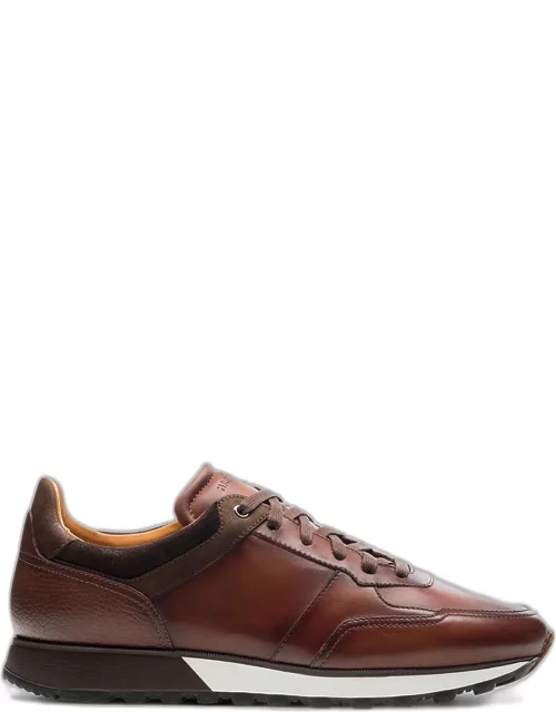 Men's Arco Mix-Leather Trainer Sneaker