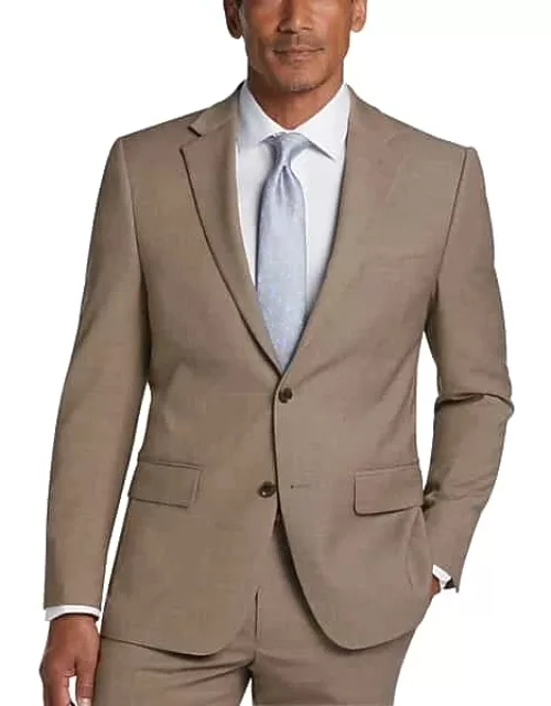 Tommy Hilfiger Modern Fit Men's Suit Separates Jacket Tan Sharkskin