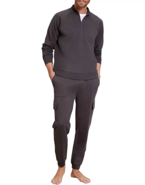 Men's Pima Cotton Half-Zip Pullover Sweater