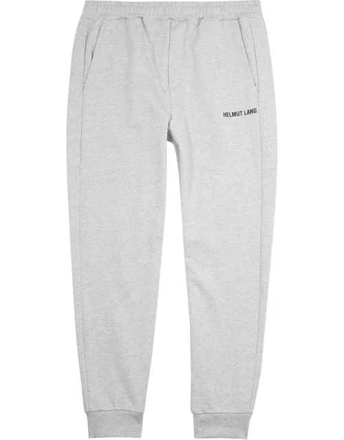 Helmut Lang Core Grey Logo Cotton Sweatpants