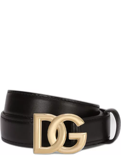 DG Ornate Logo Leather Belt