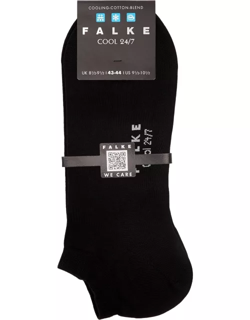 Falke Cool 24/7 Black Cotton-blend Trainer Socks - 11