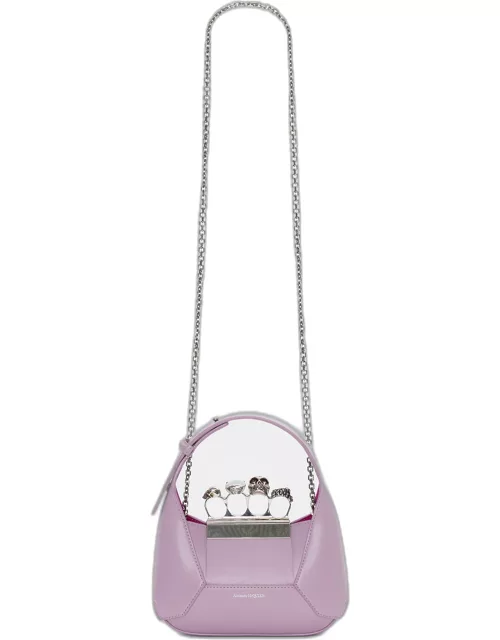 Skull Jeweled Mini Chain Hobo Bag