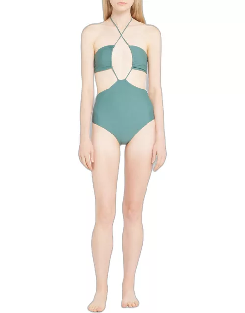 Layla Halter One-Piece Swimsuit