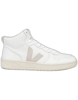 V15 Mixed Leather Mid-Top Sneaker