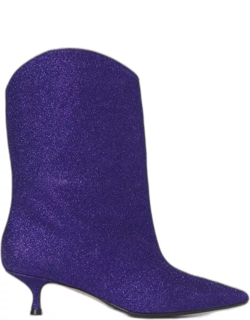 Flat Ankle Boots ANNA F. Woman colour Violet