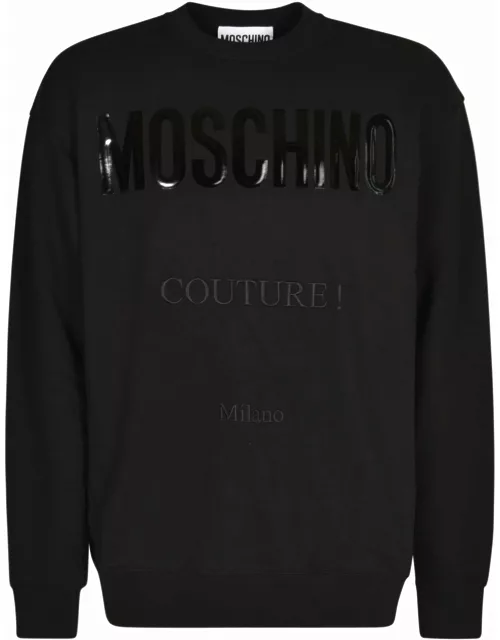 Moschino Logo Print Crewneck Sweatshirt