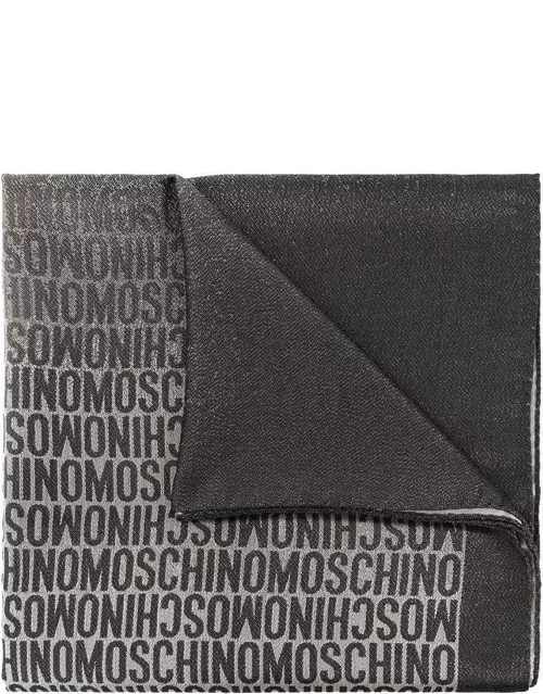 Moschino Allover Logo Detailed Scarf