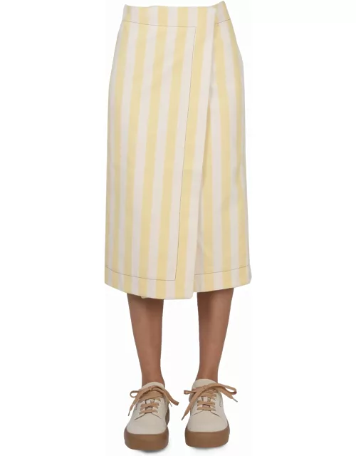 Sunnei Striped Pattern Skirt