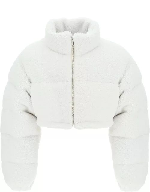 VTMNTS Cropped Shearling Puffer Jacket
