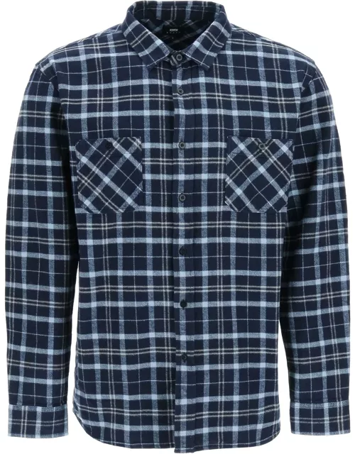 Edwin roses Labour Check Flannel Shirt