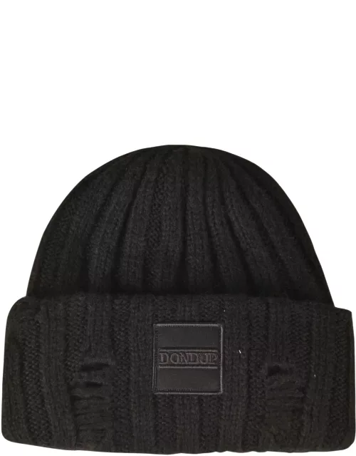 Dondup Logo Patched Knit Beanie