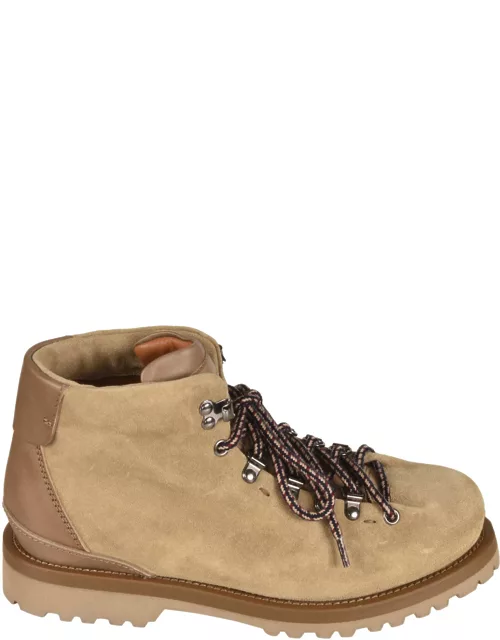 Buttero Logo Patched Lace-up Boot