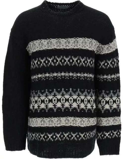 Yohji Yamamoto Jacquard Wool Sweater