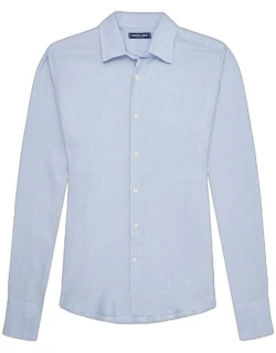 Antonio Wool Blend Shirt Pale Blue