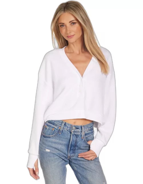 Chamberlin Crop Pullover - White