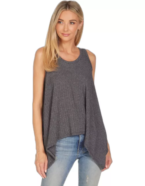 Agustino Flowy Top - Charcoal