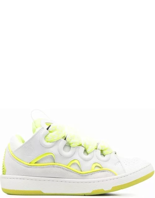 Lanvin Curb panelled lace-up sneaker