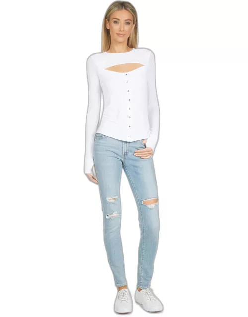 Manolo Snap Top - White