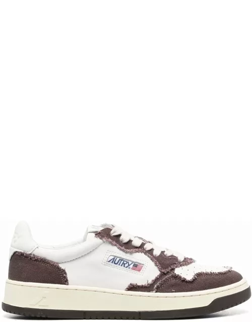Autry frayed-panels lace-up sneaker