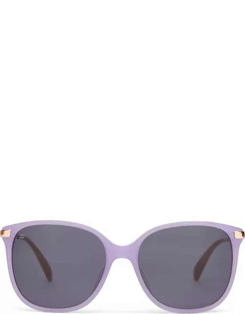 TOMS Women's Sunglasses Purple Sandela 201 Matte Lavender Crystal Frame And Rose Gold-Dark Grey Lens Sunglas