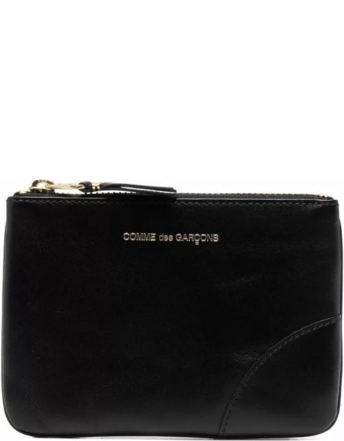 Comme Des Garçons Wallet logo-print leather pouch