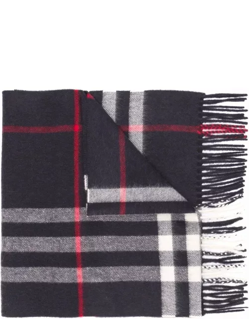 Burberry fringed check scarf