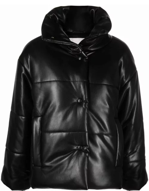 Nanushka Hide padded short faux-leather jacket