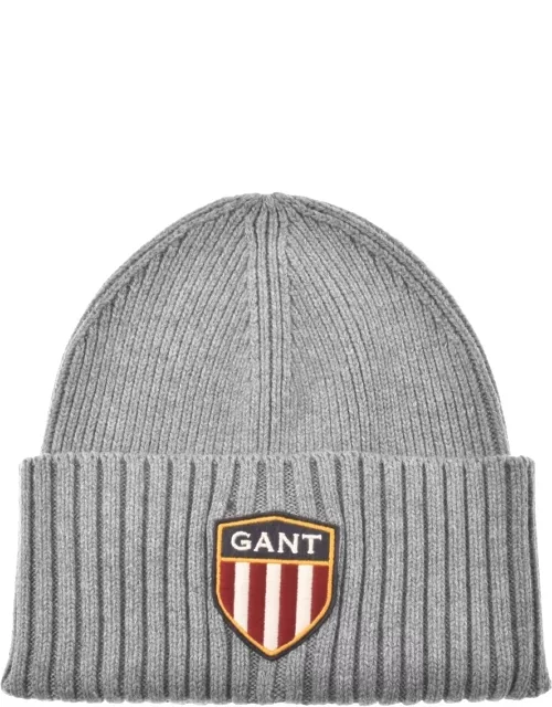 Gant Banner Shield Beanie Hat Grey
