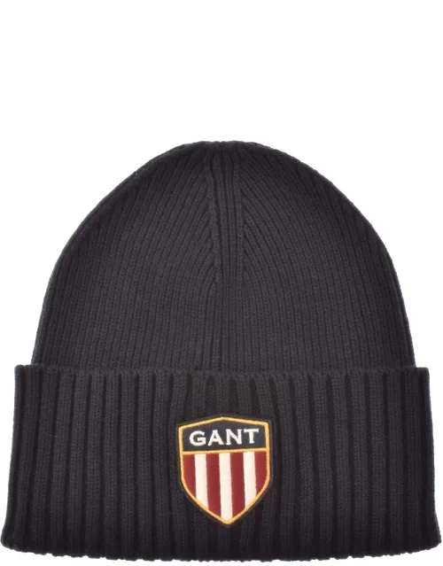 Gant Banner Shield Beanie Hat Navy
