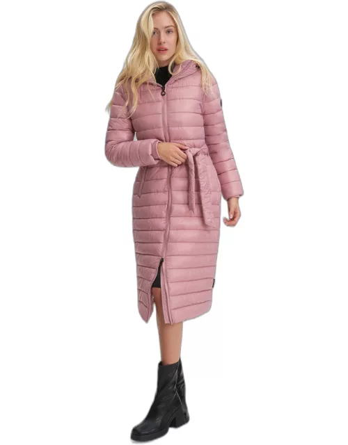 Janne Women&#39;s Quilted &amp; Belted Maxi Coat