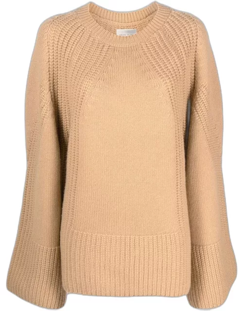 Loulou Studio cashmere wide-sleeve knitted top