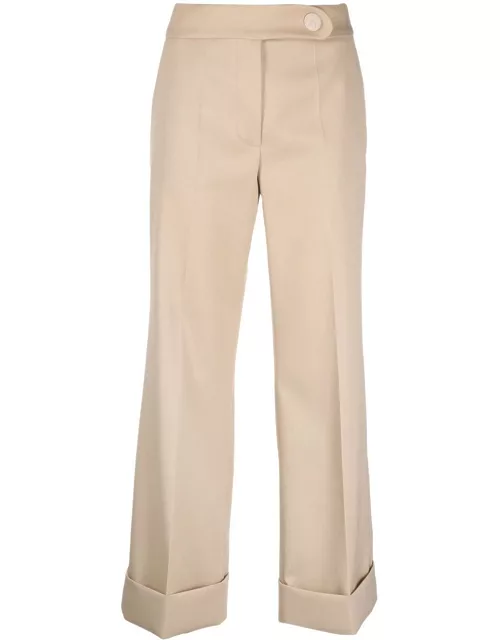 Lanvin mid-rise cropped wool trouser