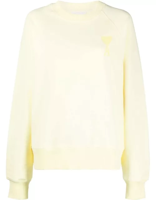 AMI De Coeur Sweatshirt Pale Yellow