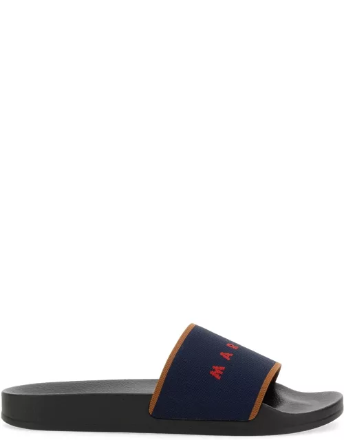 marni slide sandal with logo