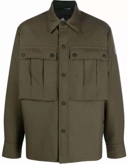 MONCLER GRENOBLE Ornon Shirt Jacket Green