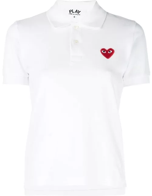 Comme Des Garçons Play logo heart polo shirt