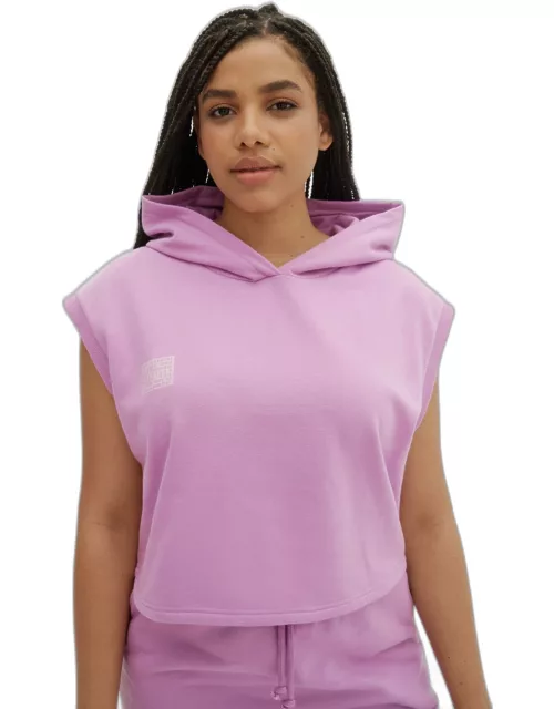 Kenna Women&#39;s Sleeveless Cropped Hoodie Sweatshirt