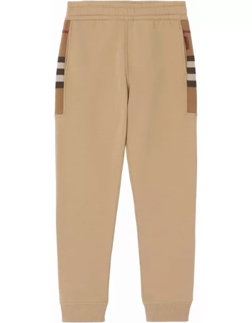 Burberry check-pattern track pant