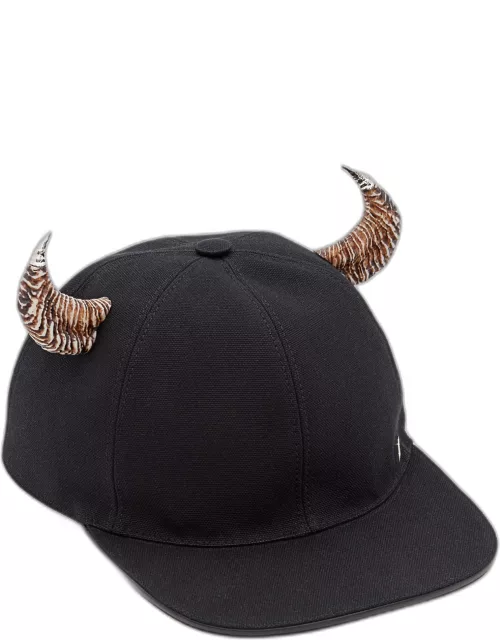 Givenchy CAP IN CANVAS WITH HORN