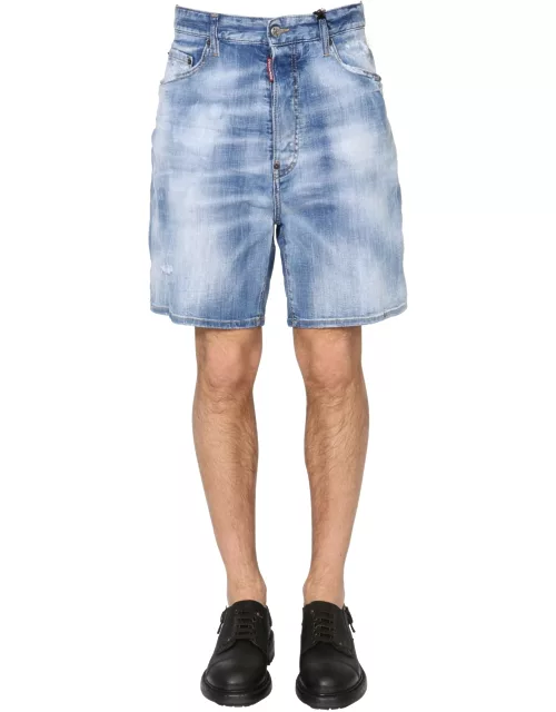 dsquared relaxed fit bermuda