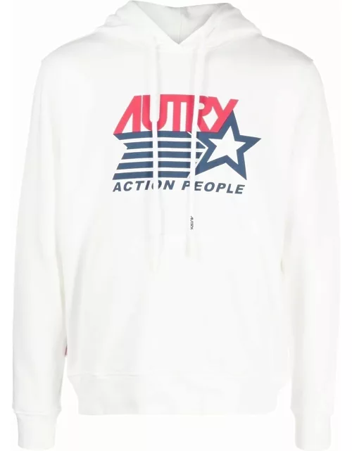 Autry logo-print drawstring hoodie