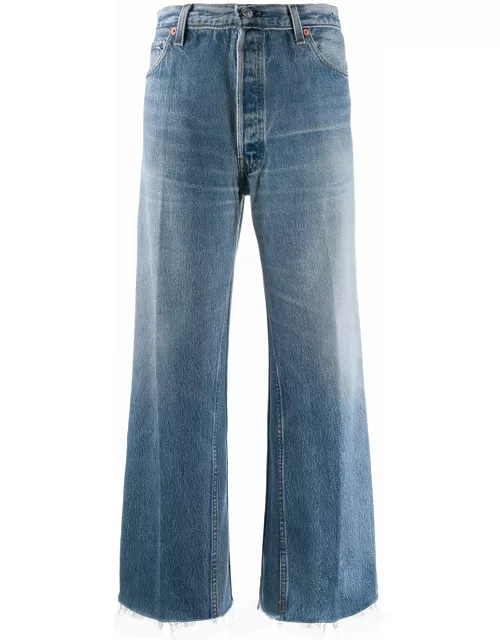 RE/DONE straight-leg cropped jean