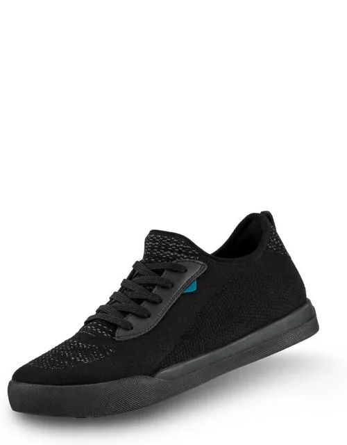 Vessi Waterproof - Knit Sneaker Shoes - Asphalt Black on Black - Women's Weekend - Asphalt Black on Black
