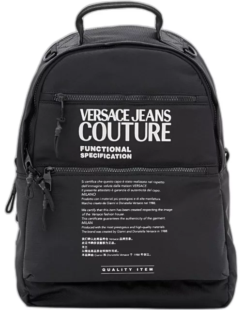 Versace Jeans Couture BLACK BACKPACK