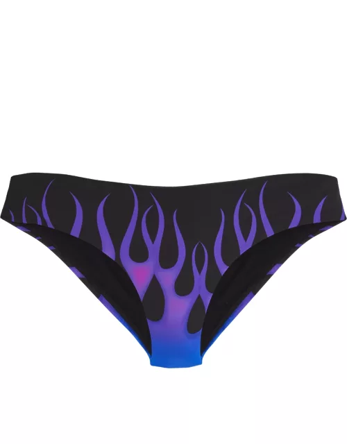 Women Bikini Bottom Hot Rod 360° - Vilebrequin X Sylvie Fleury - Swimming Trunk - Frisbee - Black